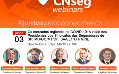 Presidente do SindSeg BA/SE/TO participa de webinar sobre os mercados regionais de seguros na COVID-19