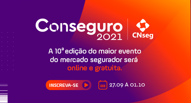 Estão abertas as inscrições para a Conseguro 2021