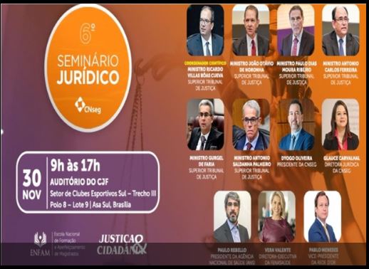 Participe do 6º Seminário Jurídico de Seguros em Brasília