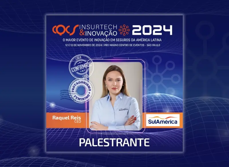 Raquel Reis, CEO da SulAmérica Saúde & Odonto, é a primeira palestrante confirmada no Painel de Líderes do CQCS Insurtech & Inovação 2024 e integra o Protagonismo Feminino 2.0