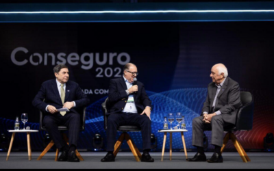 Luiz Trabuco, Nilton Molina e Roberto Santos conversam sobre a resiliência em meio a disrupção de seguros