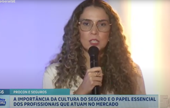 A importância da cultura do seguro e o papel essencial dos profissionais que atuam no mercado; confira a entrevista da diretora Cybele Neumann para o Jornal Balanço Geral da TV Atalaia